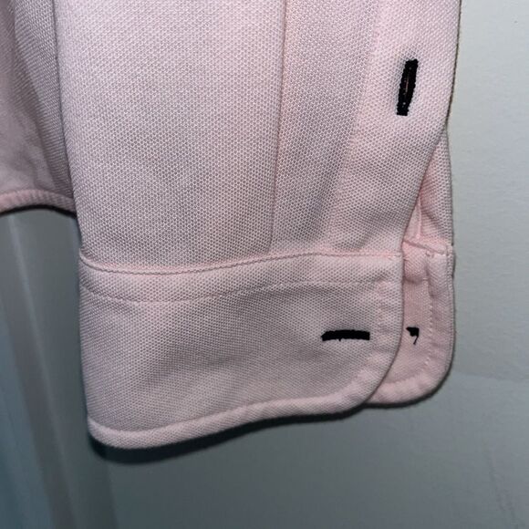 UNTUCKit Polo LS button down Pink Golf Shirt 100% Cotton Mercurey Swept Collar - Picture 2 of 5